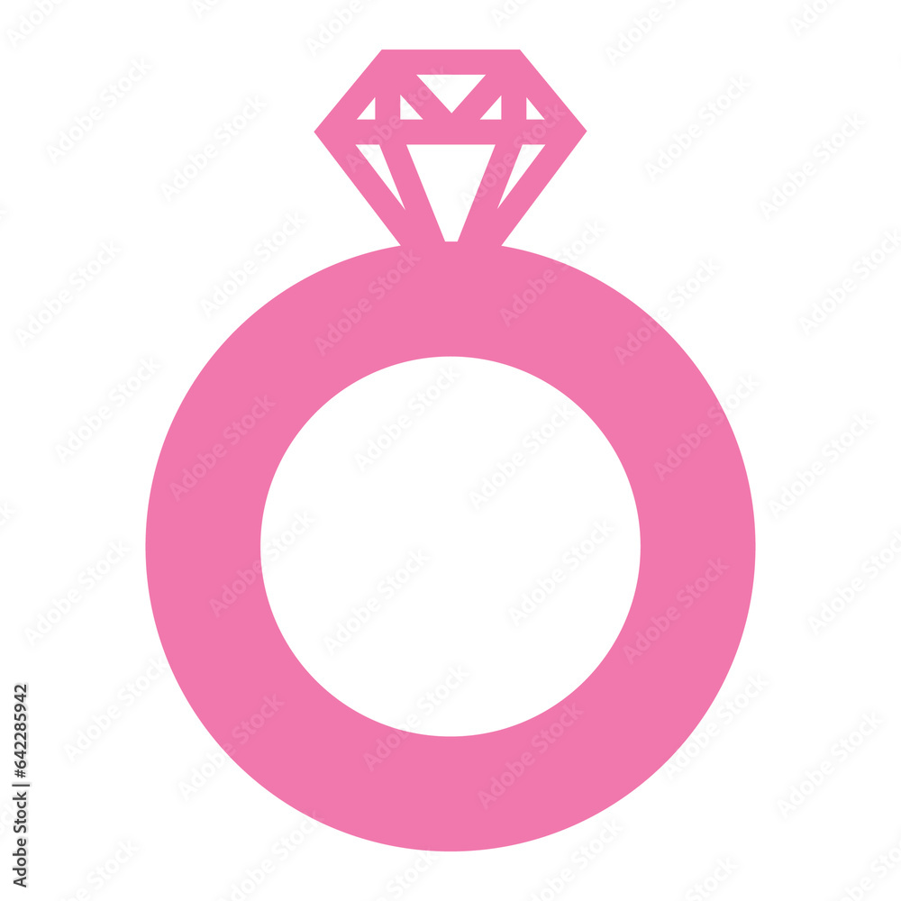 Digital png illustration of pink diamond ring on transparent background Digital png illustration of pink diamond ring on transparent background