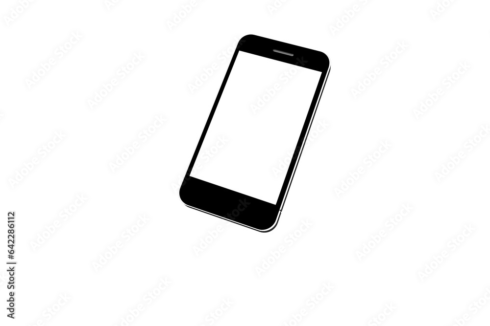 Digital png illustration of smartphone with blank screen on transparent background Digital png illustration of smartphone with blank screen on transparent background