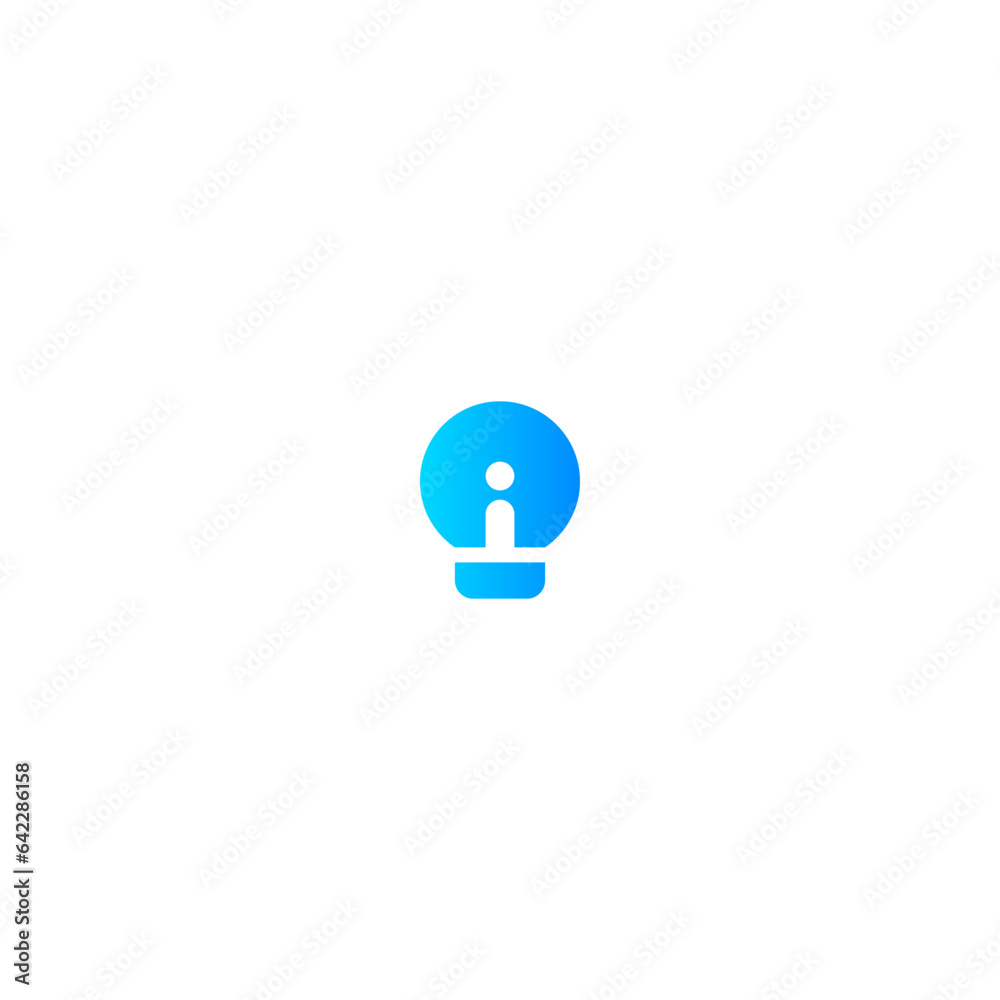 Letter I Idea Vector Letter I Idea Vector