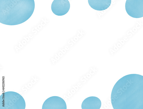 blue circle frame