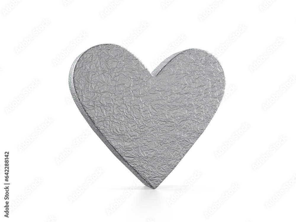 Foil heart symbol
