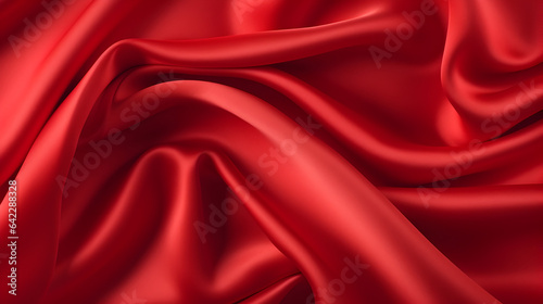 Abstract Red Silk Texture