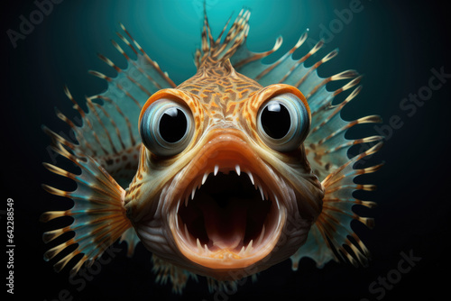 Surprised aquarium fish