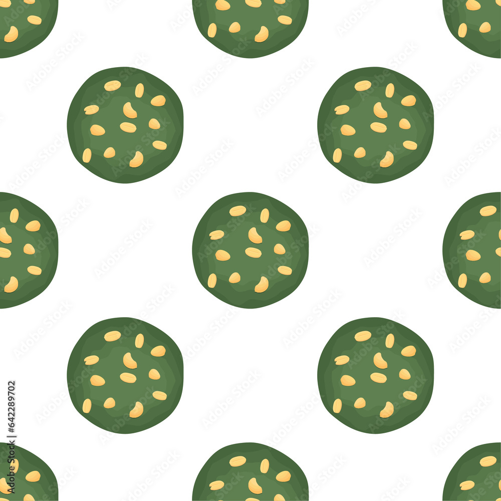 Pattern homemade cookie different taste in pastry biscuit