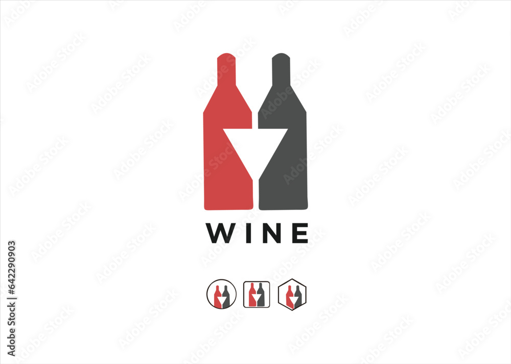 wine logo design wine logo design