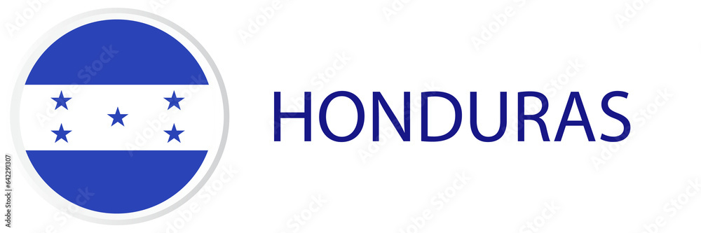 Honduras flag in web button, button icons. Honduras flag in web button, button icons.