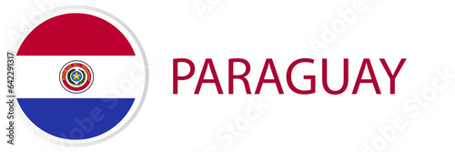 Free Download Paraguay flag in web button, button icons. - GFXLoad