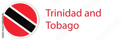 Free Download Trinidad and Tobago flag in web button, button icons. - GFXLoad