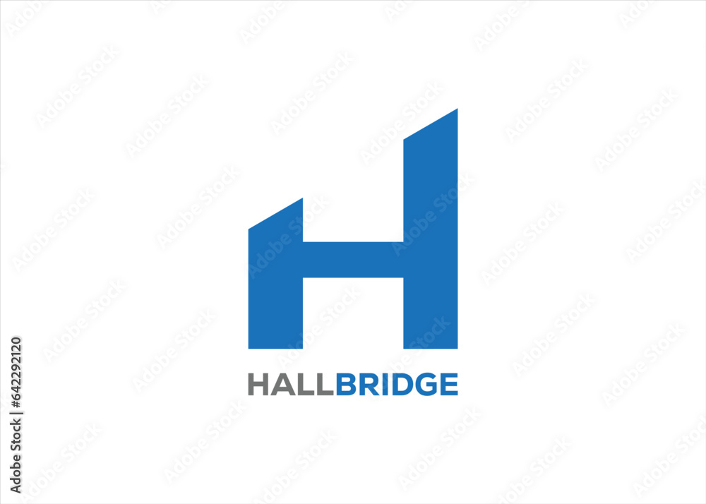h logo design