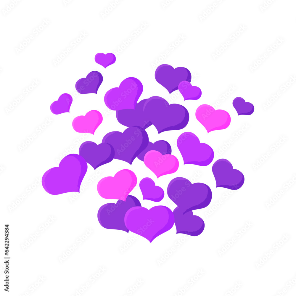 Vector valentines heart cart. love symbol isolated on white. vector illustration art