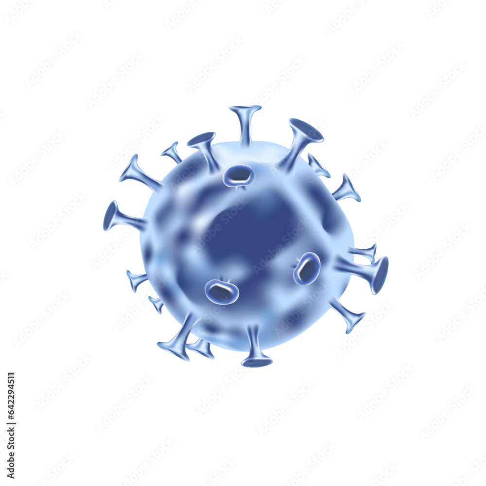 Vector covid-19 virus cell biotechnology blue graphic Vector covid-19 virus cell biotechnology blue graphic