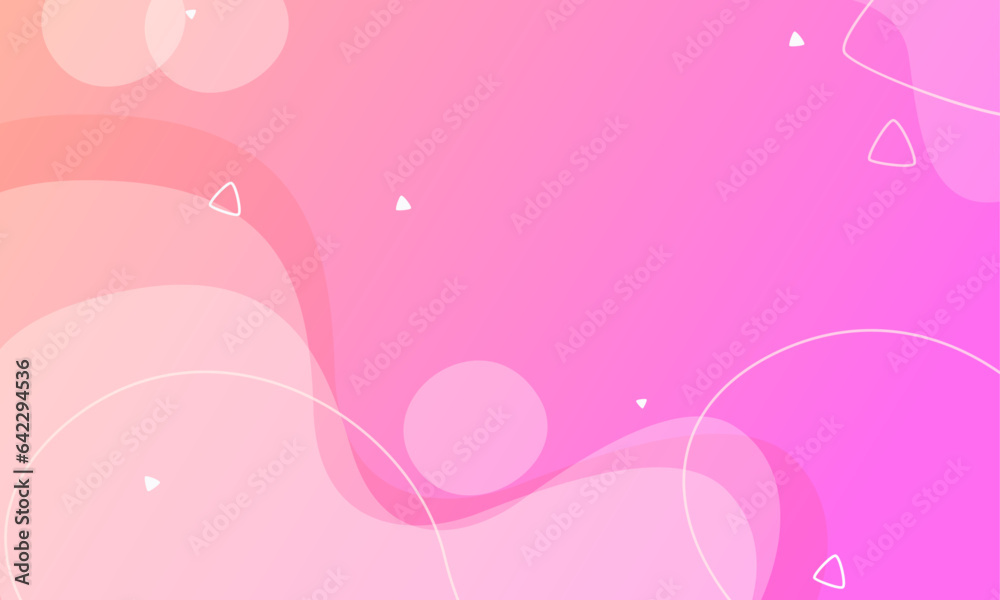 Vector gradient abstract background with shapes