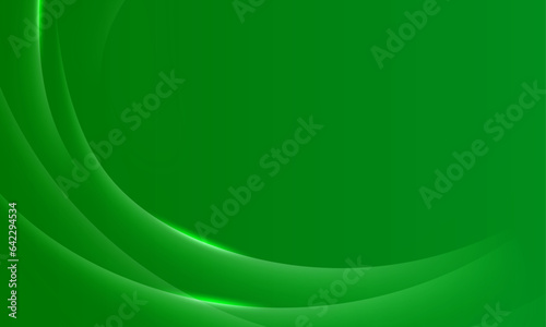 Vector abstract modern wave banner green background