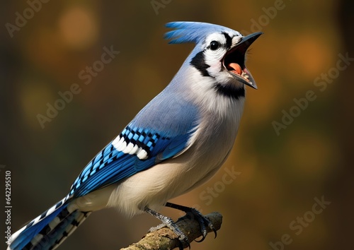 The blue jay is a noisy, bold, and aggressive passerine