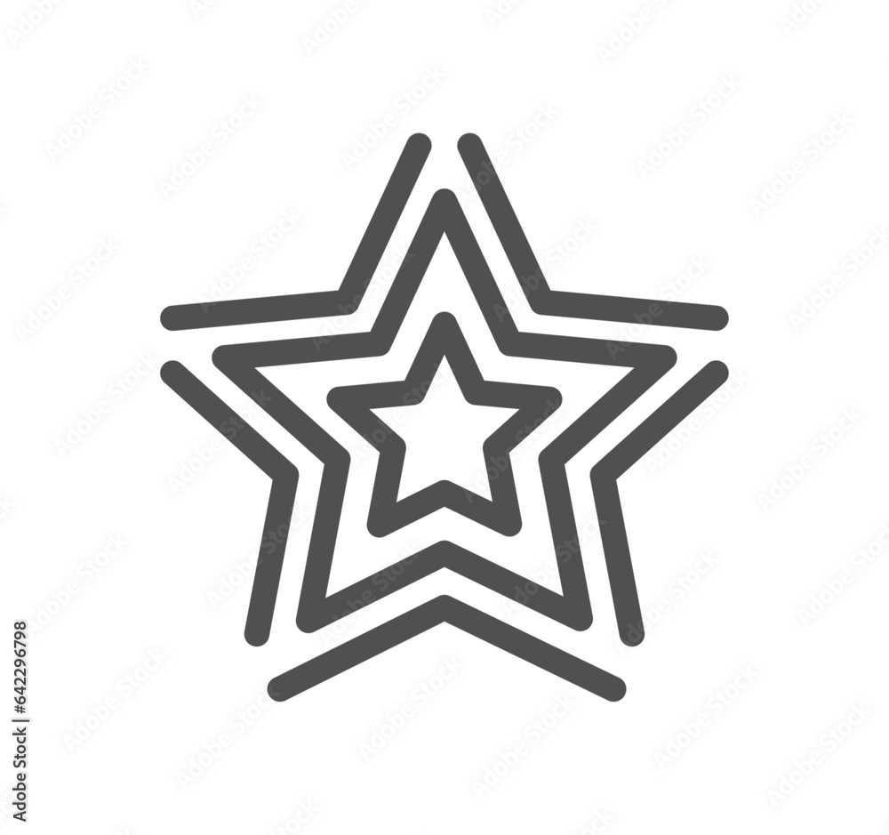 Star related icon outline and linear vector. Star related icon outline and linear vector.