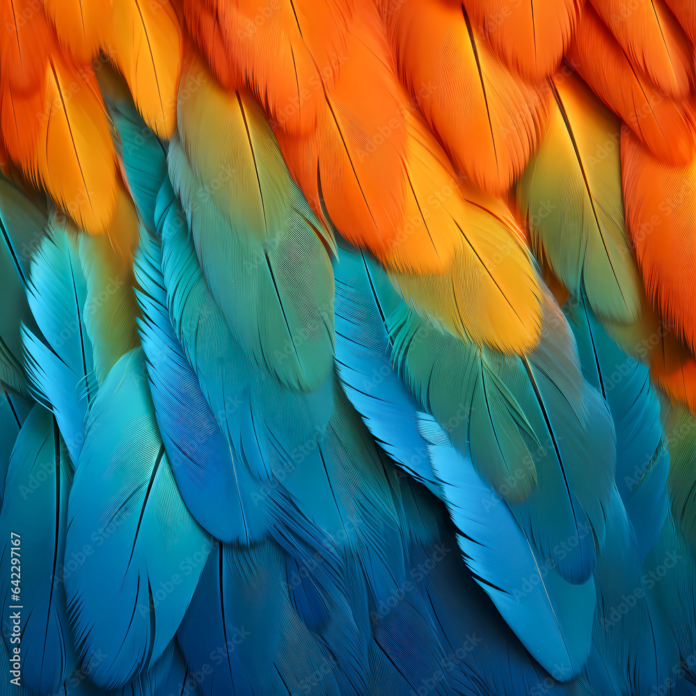 Obraz premium Multicoloured feather