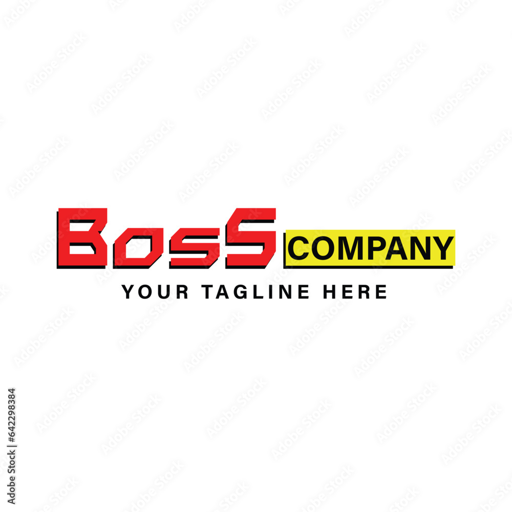 The logo with the words Boss is also in a modern style, suitable for companies in the field of technology and those related to it The logo with the words Boss is also in a modern style, suitable for companies in the field of technology and those related to it