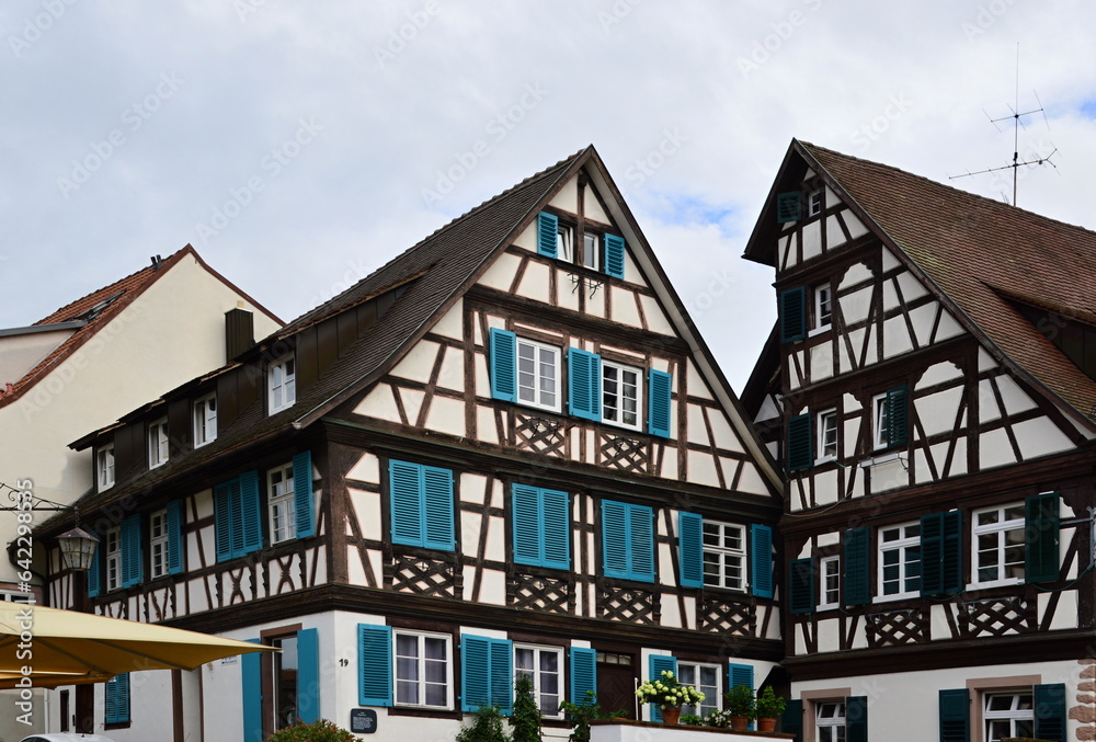 Historical Buildings in the Old Town of Gengenbach, Baden - Wuerttemberg