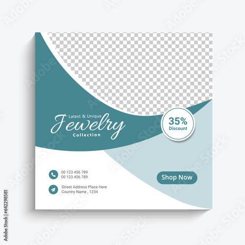 jewelry sale for social media post web banner