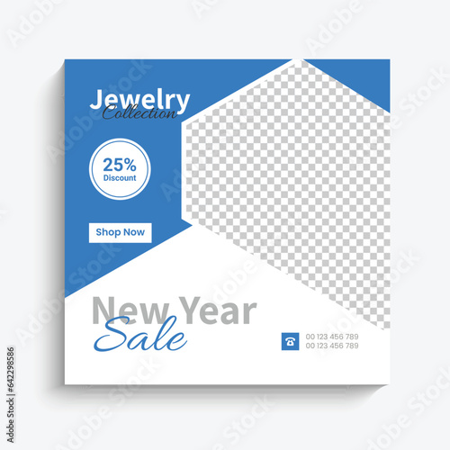 jewelry sale for social media post web banner