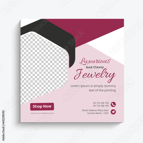 jewelry sale for social media post web banner