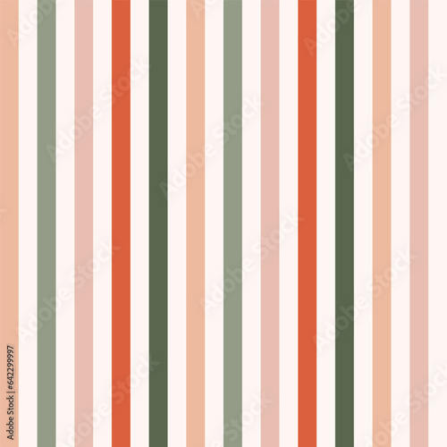 Seamless pattern festive christmas retro stripes and lines, digital paper repeating background for fabric, wallpaper, wrapping paper and surface design