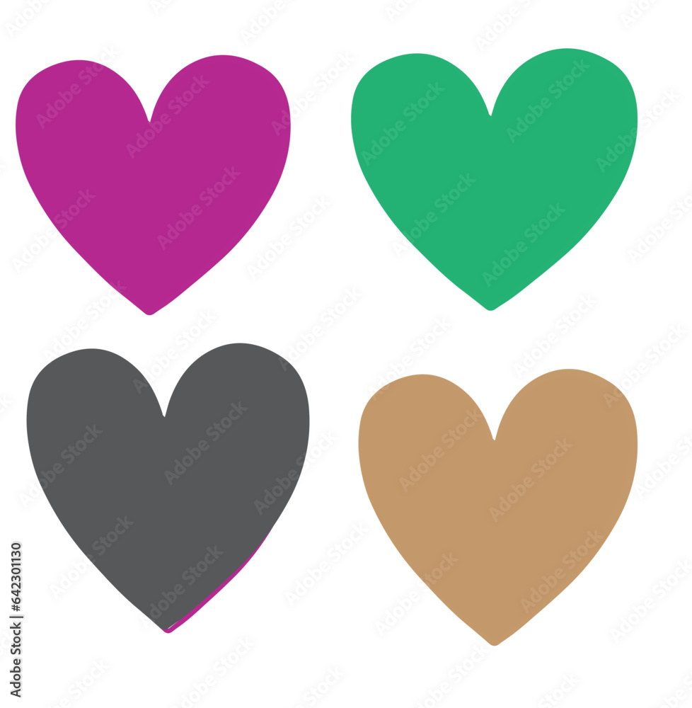 Hearts design in vector illustration Hearts design in vector illustration