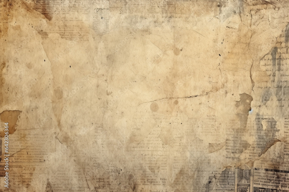 Fototapeta premium Old paper texture. Grunge background with space for text or image