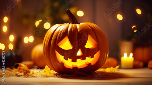 ハロウィンのかぼちゃ、ランタンのおばけ「ジャックオーランタン」 © tota