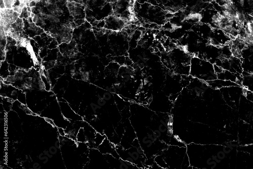 Blacl Marble texture background in natural patterned and color for design.
