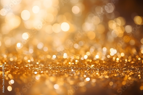 Beautiful gold bokeh background  for product mockup