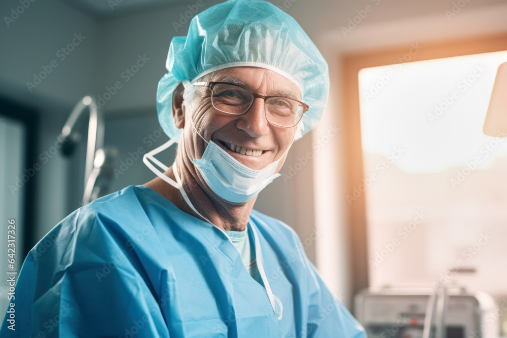 Photo of a healthcare professional wearing protective gear in a hospital setting Photo of a healthcare professional wearing protective gear in a hospital setting
