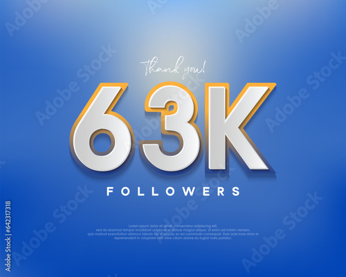 Colorful designs for 63k followers greetings, banners, posters, social media posts.