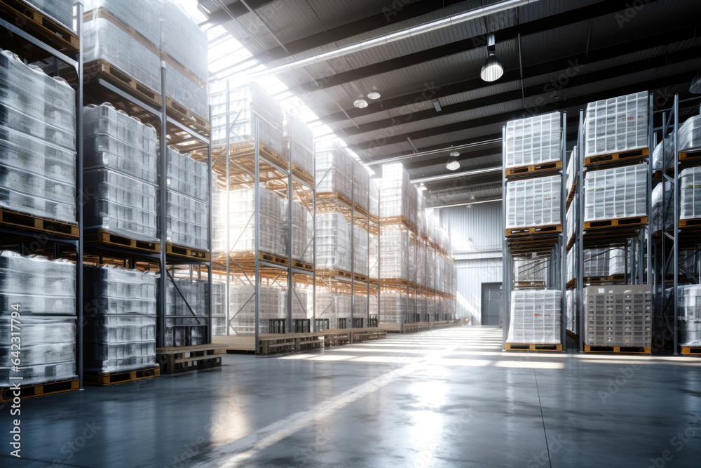 beer bottles, beer packages, finished goods warehouse of the brewery beer bottles, beer packages, finished goods warehouse of the brewery