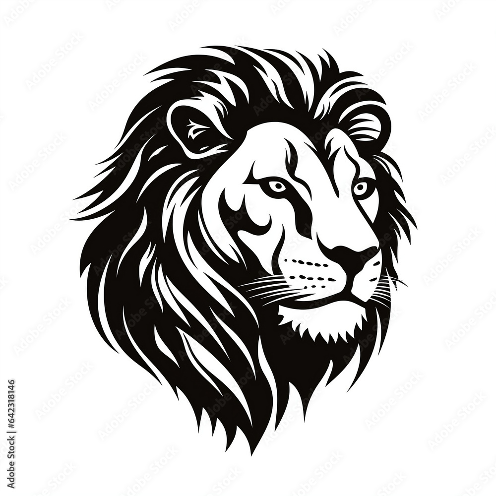 lion head illustration