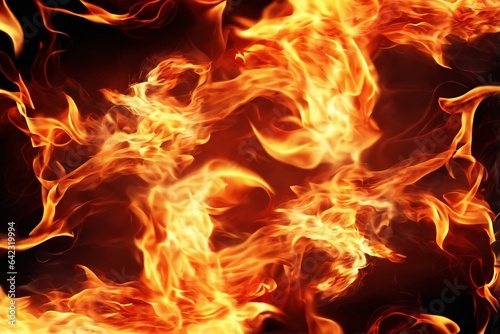 Flaming Fire Background, Fire Background, Fire Wallpaper, Fire flame background, AI Generative