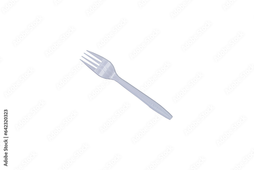 white plastic fork on transparent background white plastic fork on transparent background