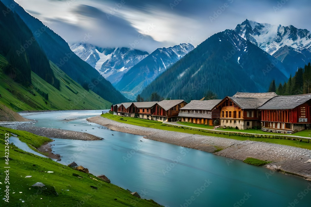 lake in the mountains