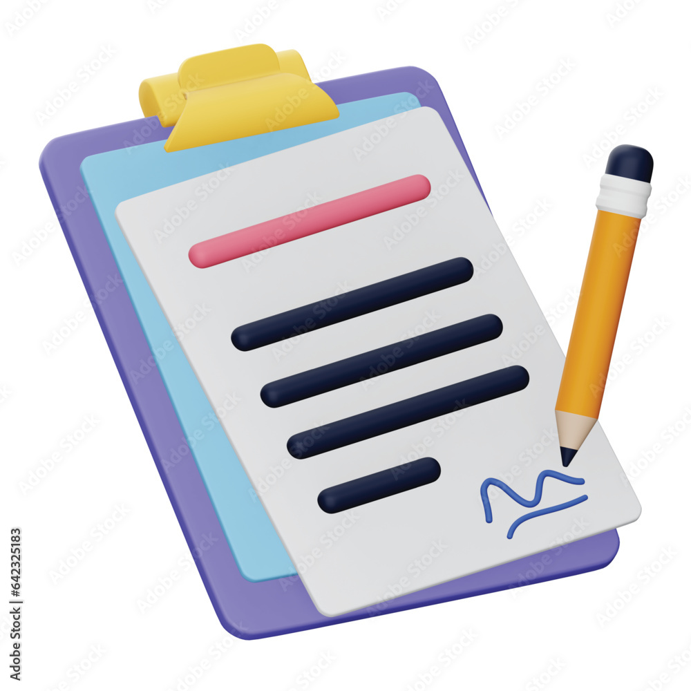 Business contract 3d rendering isometric icon. Business contract 3d rendering isometric icon.