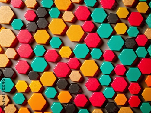 pattern with colorful squares