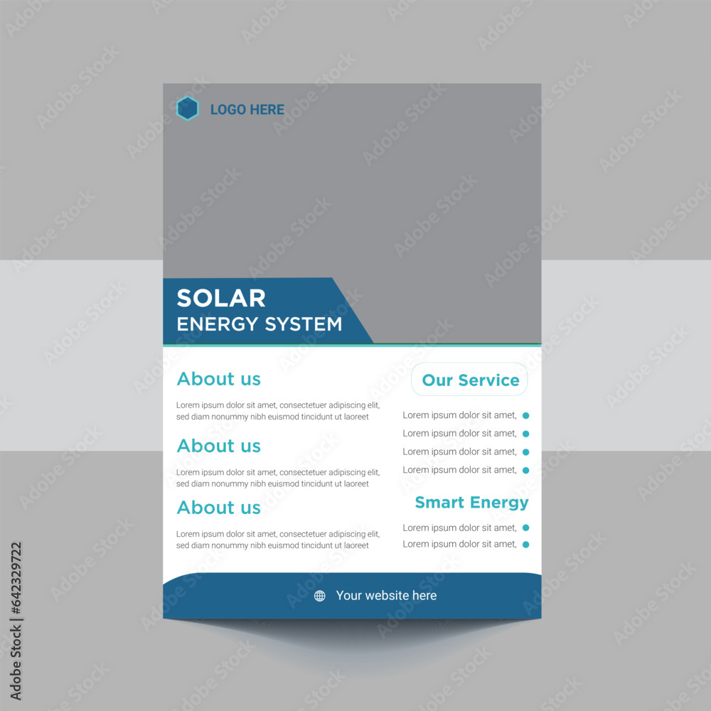 Green energy flyer design. Solar energy leaflet template. Go green save energy poster flyer design Green energy flyer design. Solar energy leaflet template. Go green save energy poster flyer design