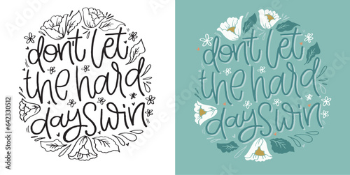 Motivation funny lettering hand drawn doodle postcard. Lettering for t-shirt design, tee print, mug print, bag print.