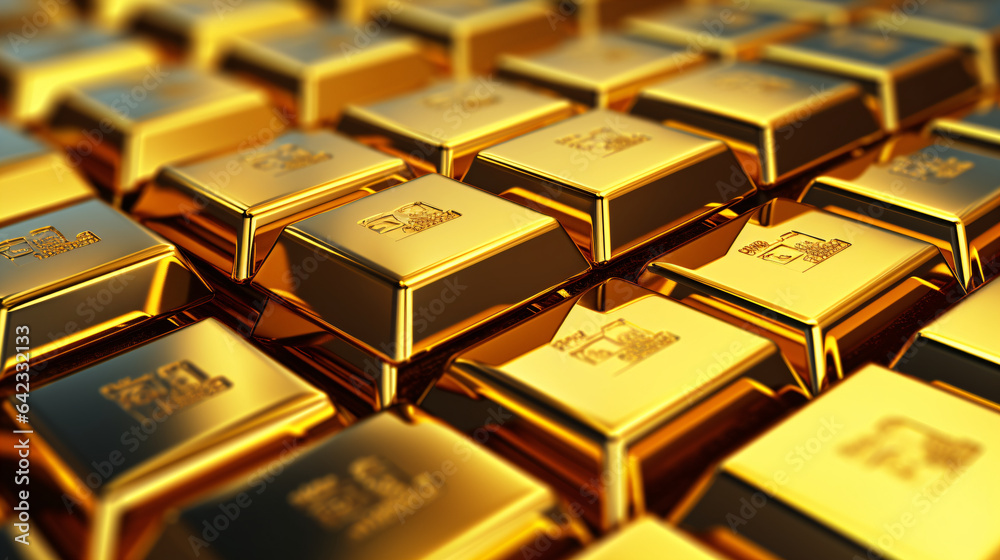 Elegant High-Angle Gold Bars Wallpaper: Luxurious Aesthetics Elegant High-Angle Gold Bars Wallpaper: Luxurious Aesthetics