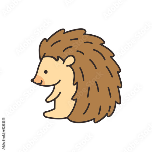 hedgehog icon on white background. flat style. vector illustration