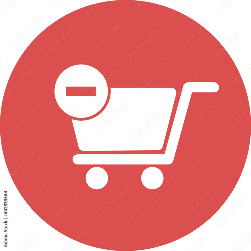 shopping cart out off order icons in simple circle. shopping cart out off order icons in simple circle.