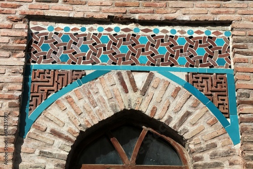 Altunkalem Masjid is located in Akşehir district of Konya. The mosque was built in 1223 during the Anatolian Seljuk period. A view of the tile and brick decorations of the mosque.
