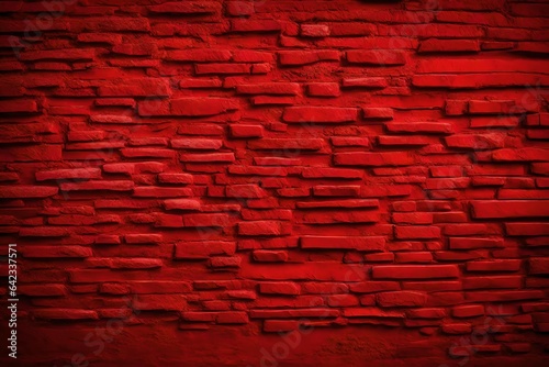 red brick wall generated by AI technology