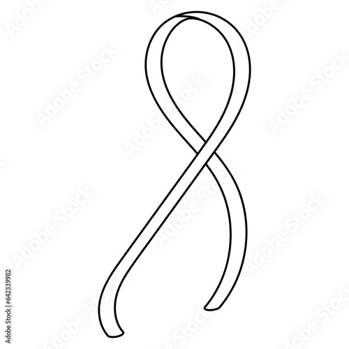 Ribbon template, ribbon symbol solidarity understanding people who need attention