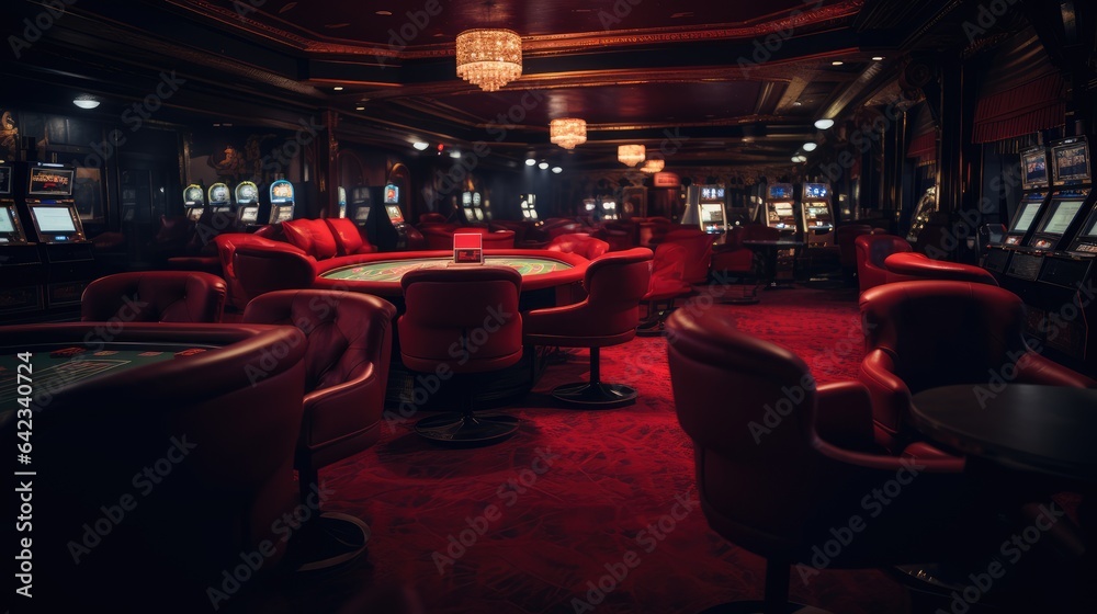 Casino room, AI generated Image
