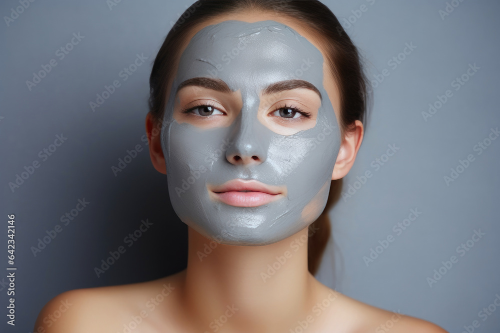 Female with Facial Mask Female with Facial Mask